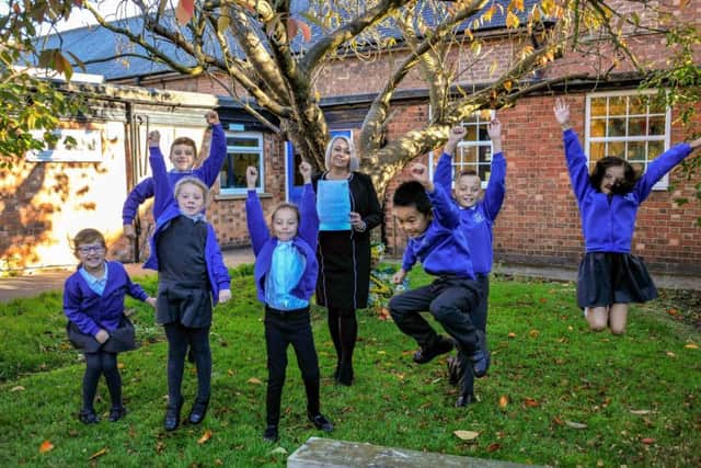 Pupils from Bilsthorpe Flying High Academy.