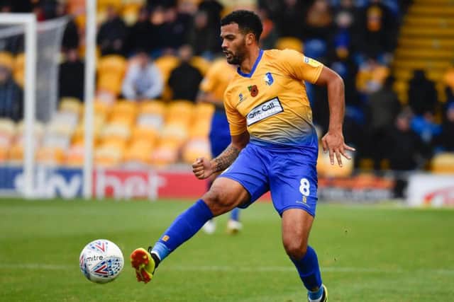 Jacob Mellis in action against MK Dons.