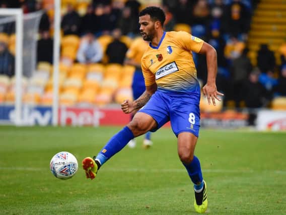 Jacob Mellis in action against MK Dons.