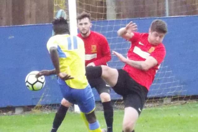 Action from Teversal, who staged a fine fightback against Ingles.