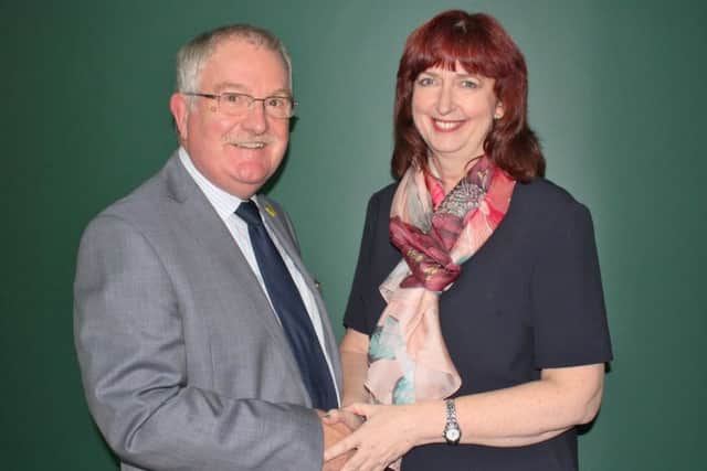 George Cameron welcomes new Treetops chief executive Julie Heath.