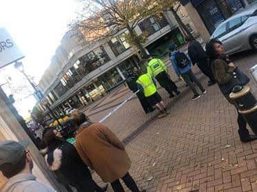 The cordon in place