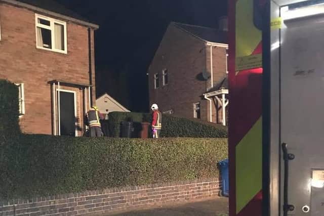 Crews respond to the incident. Image courtesy of Stapleford Fire Station