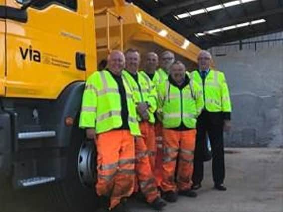 Nottinghamshire County Council gritters on 24 hour standby. Picture courtesy of Nottinghamshire County Counci