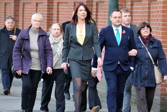 Jason Zadrozny arrives at Nottingham Crown Court