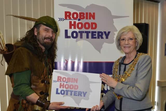 Launch of the Robin Hood Lottery at Mansfield Civic Centre