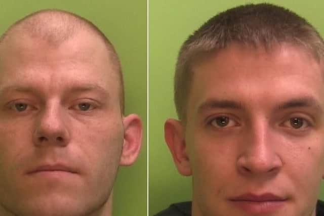 Lee Carnell, left, and Martin Brown are now behind bars for their crimes.