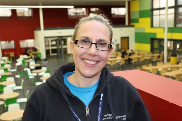 Stephanie Hoult, learner engager manager at West Nottinghamshire College