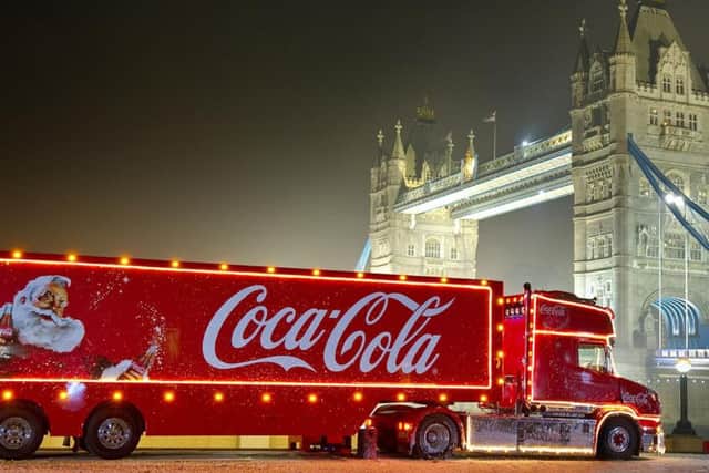 The Coca Cola Christmas truck is preparing to head out on tour