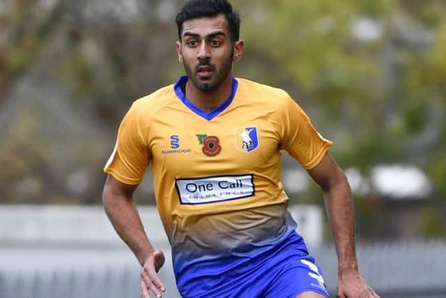 Mansfield Town's Malvind Benning: Picture by Steve Flynn/AHPIX.com, Football: Skybet League 2 match Mansfield Town -V- MK Dons at One Call Stadium, Mansfield, Nottinghamshire, England on copyright picture Howard Roe 07973 739229