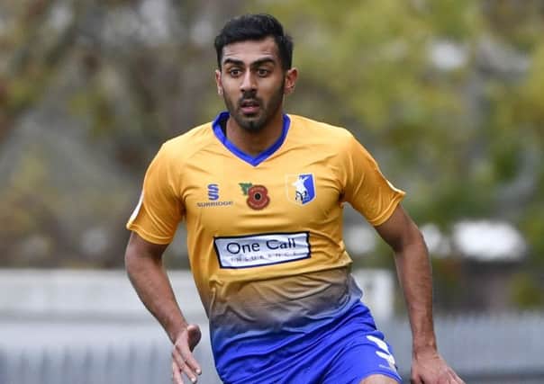 Mansfield Town's Malvind Benning: Picture by Steve Flynn/AHPIX.com, Football: Skybet League 2  match Mansfield Town -V- MK Dons at One Call Stadium, Mansfield, Nottinghamshire, England on copyright picture Howard Roe 07973 739229