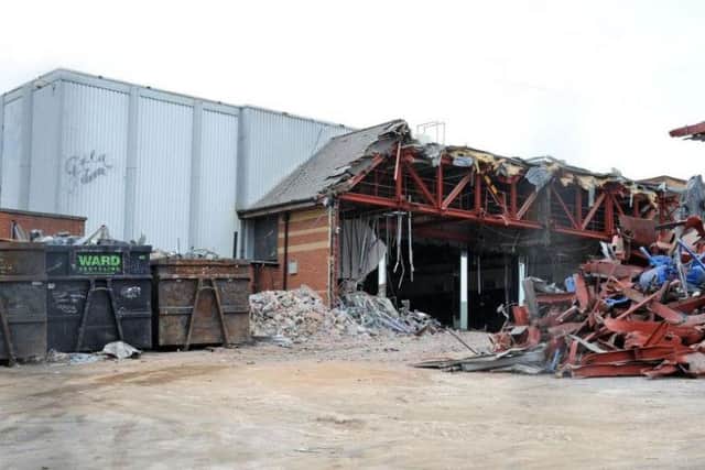 Demolition work at the former Gala Bingo premises.