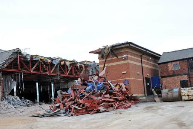 Demolition work at the former Gala Bingo premises.