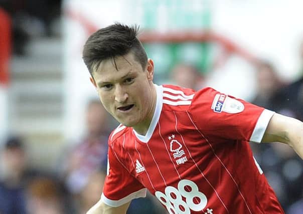 IN PICTURE: Joe Lolley.
STORY: SPORT LEAD: Nottingham Forest v Derby County.  Sky Bet Championship match at The City Ground, Nottingham.  Sunday 11th March 2018.