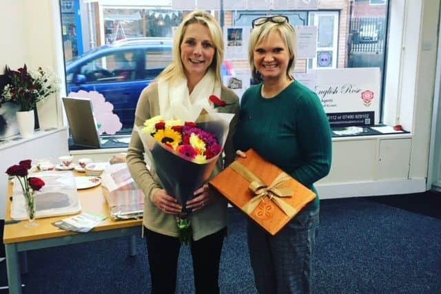 Jessica and Julie at English Rose Estate Agents, Kingsway, Kirkby