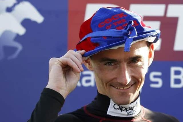 Danny Tudhope, the top northern jockey for the second year running.