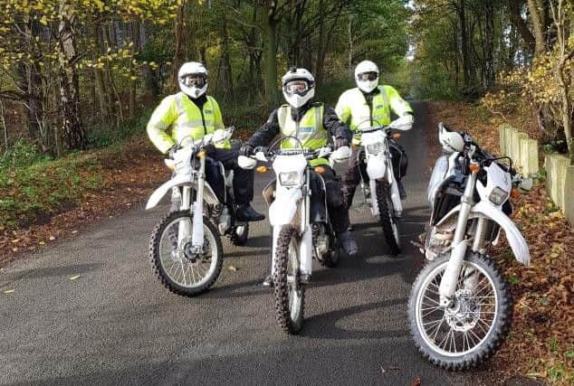 Patrols included patrols on mountain bikes and dedicated quad bike that allows policeto get into otherwise inaccessible areas.