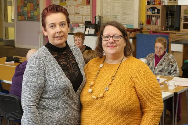 Karen Millar with Sharon Reynolds of the Ladybrook Community Centre