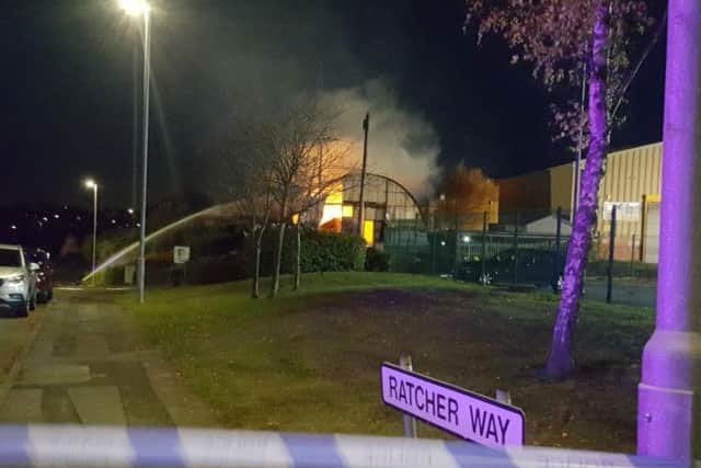 Reports of large Fire at Crown Farm Industrial Estate