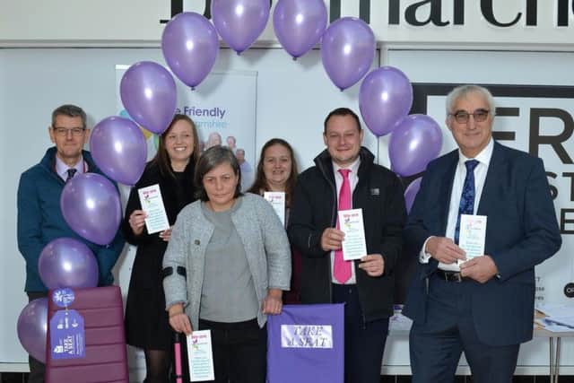 Town Centre and Markets manager Trevor Middleton, Chloe ODonnell, Tracy Gee, Coun Deakin, Coun Jason Zadrozny and Coun John Handley