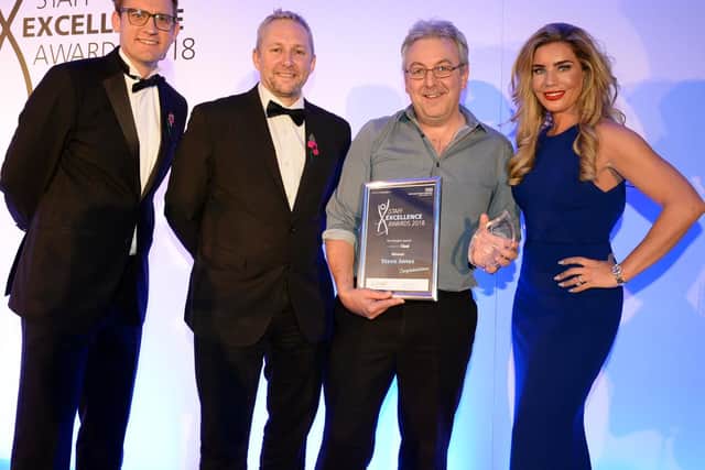 Steve Jones, winner of the People's Award.