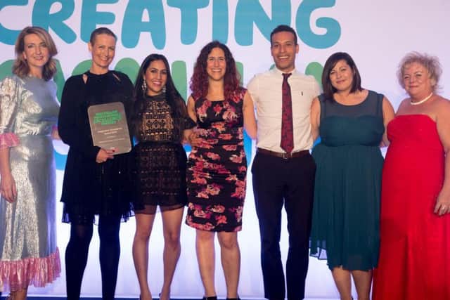 The psychology team, based at King's Mill Hospital, were presented the Integration Excellence award award by journalist Victoria Derbyshire