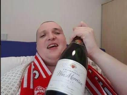 Matthew Crawford, aged 33,  is still blocking four beds in the hospital, according to the Mirror online.
