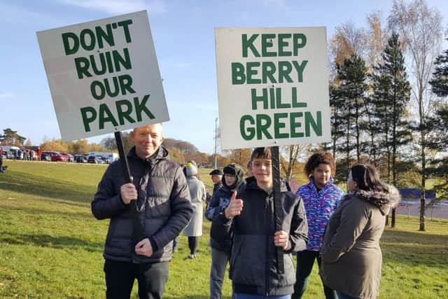 Berry Hill Park protest