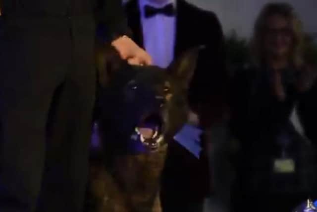 PD Axle collecting his award