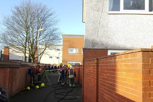 House fire on Ruddington Street.