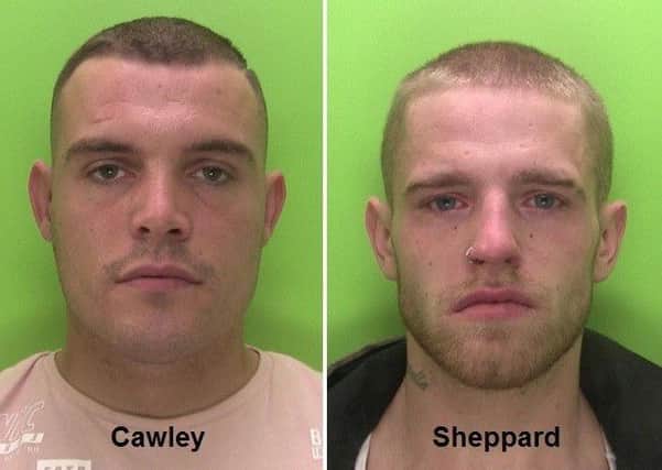 Thomas Cawley, 30, of Turner Lane in Newark, and Tristan Sheppard, 22, of Commercial Gate in Mansfield, have been sentenced to a combined total of 26 years and three months in prison for a violent car jacking in Ollerton.