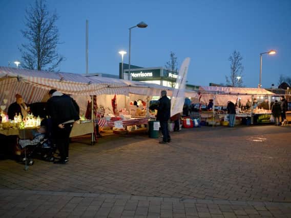 Kirkby In Ashfield Christmas lights switch-on, Christmas market