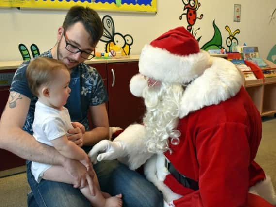 Santa visits youngsters at King's Mill Hospital