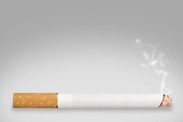 A man has been fined 600 for dropping a cigarette.