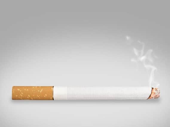 A man has been fined 600 for dropping a cigarette.