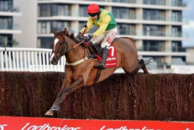 Sizing Tennessee striding to victory in the Ladbrokes Trophy at Newbury.