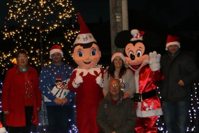 Eric the elf on the shelf made an appearance, along with Mickey Mouse