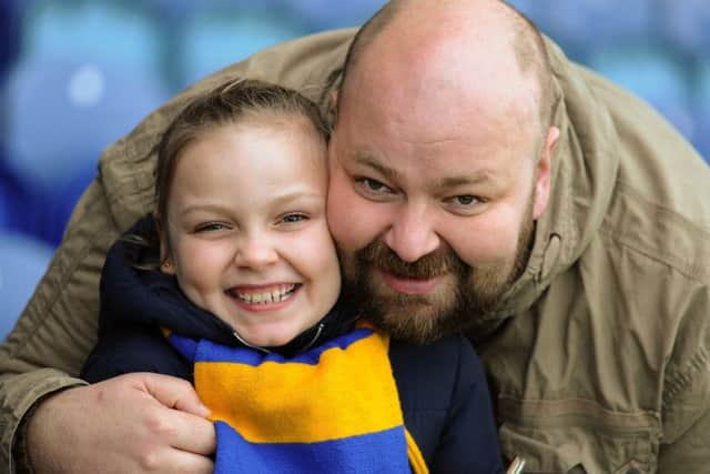 Mansfield Town v Notts County fans gallery.