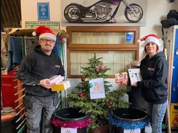 Alan Weston and Sharon Elsom are hoping to spread some festive cheer this year