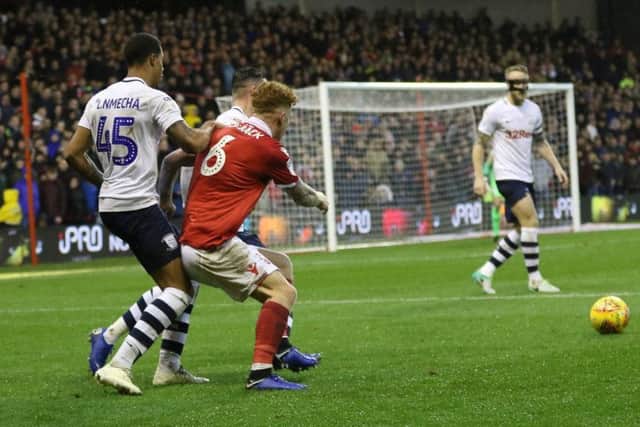 Nottingham Forest lost ground after a 1-0 defeat to Preston.