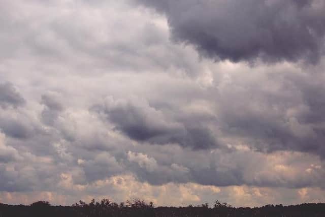 Cloudy conditions.
