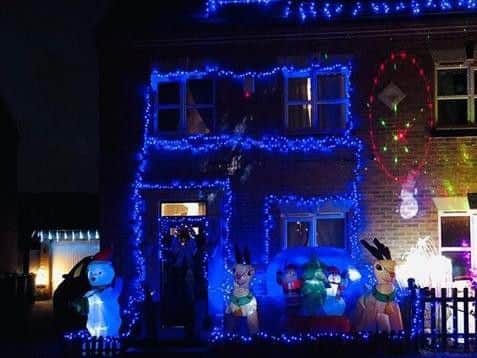 Carla Ann Mcglinchey sent us this photo of a festive house in Kirkby.