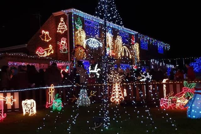Nuthall Christmas lights. Photo sent in by Adam Butler