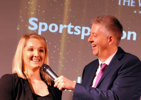 Mansfield Sports Recognition Awards 2018. 
Charlotte Henshaw chats with Stuart Nicholson.