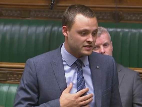 Ben Bradley in parliament.