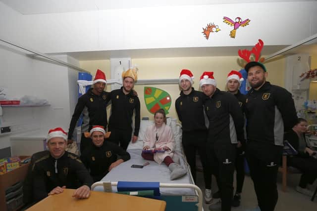 The visit. Photo courtesy of Mansfield Town Football Club.