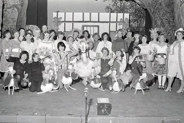 1981: A fabulous nostalgic shot of Mansfield General Hospitals pantomime Mother Goose...look at the brilliant puppets. Did you watch this performance?