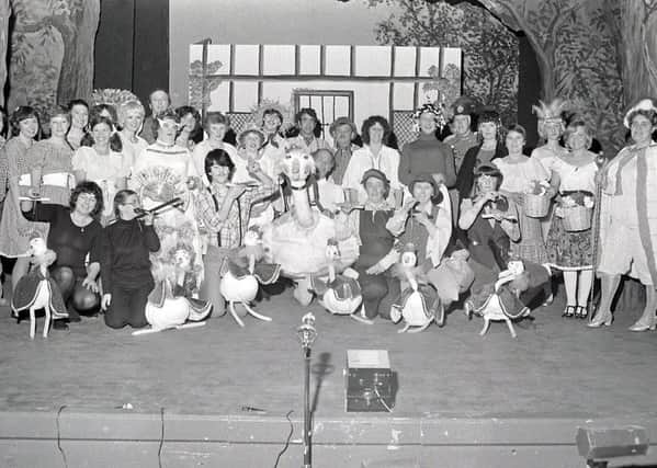 1981: A fabulous nostalgic shot of Mansfield General Hospitals pantomime Mother Goose...look at the brilliant puppets. Did you watch this performance?