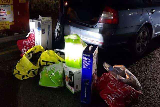 Goods were seized