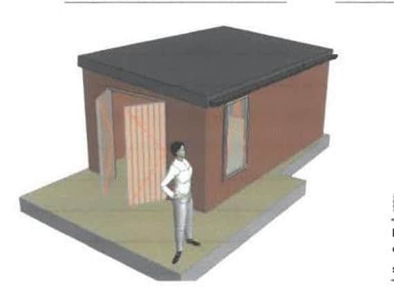 An artists interpretation of what the building may look like.